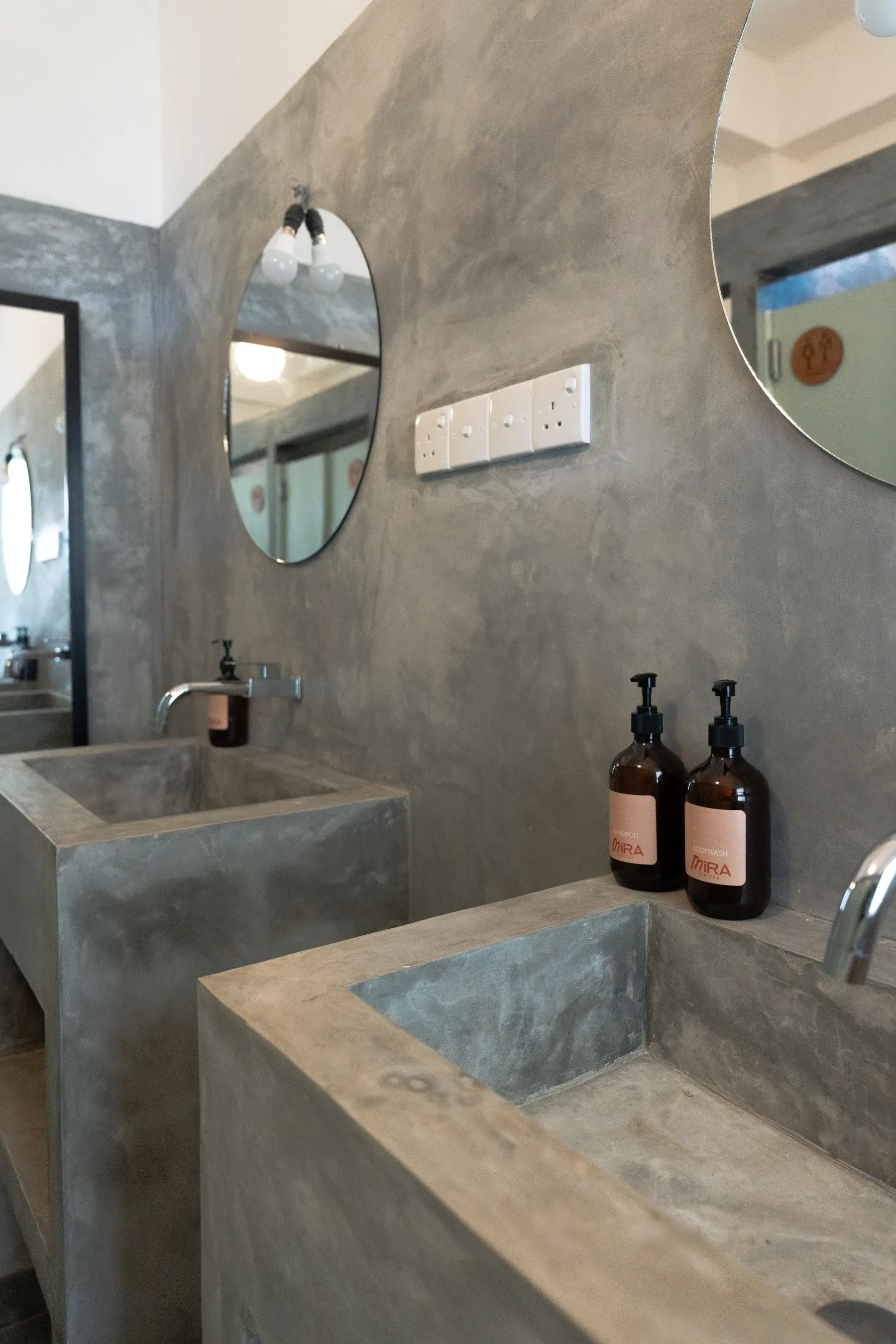 Shared bathroom at MiRA Mirissa, Mirissa, Sri Lanka